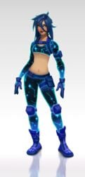 astra_(fortnite) blush blushing clothed clothed_female clothing edit edited female female_only fortnite fully_clothed fully_clothed_female looking_away nude_edit nude_filter solo solo_female tagme underboob