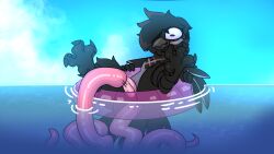 absurd_res anal anal_sex avian avian_arms avian_butt avian_feet feathered_wings feathers hi_res penetration pool_float pool_toy sex tail tail_feathers tentacle tentacle_creature tentacle_in_ass tentacle_penetration tentacle_sex wings