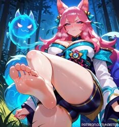 1female 1girls ahri ahri_(league_of_legends) ai_generated ass ass big_ass big_breasts big_breasts big_butt blue_eyes breasts breasts cleavage feet feet_focus female foot_fetish fox fox_ears fox_girl fox_tail frown frown_eyebrows frowning huge_ass huge_boobs huge_breasts huge_butt kaistar large_ass large_boobs large_breasts large_butt league_of_legends league_of_legends:_wild_rift light-skinned_female looking_at_viewer patreon pink_eyeshadow pink_hair pink_nails pout pouting solo solo_female solo_focus spirit_blossom_ahri spirit_blossom_series tail white_skin