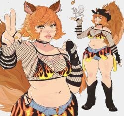 1girls alt_girl animal_ears booty_shorts brown_hair choker chubby female fishnets freckles goth marvel marvel_rivals piercing piercings short_hair squirrel squirrel_ears squirrel_girl squirrel_girl_(marvel) squirrel_girl_(marvel_rivals) squirrel_humanoid squirrel_tail tail thick_thighs yoracrab