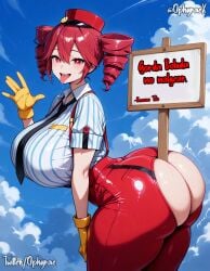 1girls ai_generated arched_back ass ass_focus big_ass big_breasts big_thighs blouse breasts bubble_butt clothed clothed_female clothing curvaceous curvy curvy_female curvy_figure detailed_background drool drooling exposed_ass fat_ass female female_only fully_clothed gigantic_ass gigantic_breasts gloves hat hourglass_figure huge_ass huge_breasts huge_thighs hyper hyper_ass hyper_breasts kasane_teto kasane_teto_(sv) large_ass large_breasts large_thighs massive_ass massive_breasts massive_thighs mesmerizer_(vocaloid) mesmerizer_teto mv_character necktie no_panties object_in_ass ophyraex pants pose posing red_eyes red_hair ripped_clothing ripped_pants saliva saliva_string seductive seductive_look shiny_clothes shiny_skin shirt sign skindentation skintight slim_waist solo solo_female spanish_text sticking_ass_out suspenders synthesizer_v text thick_thighs thighs tight_clothing tight_pants tongue tongue_out torn_clothes torn_pants twin_drills utau voluptuous voluptuous_female wide_hips