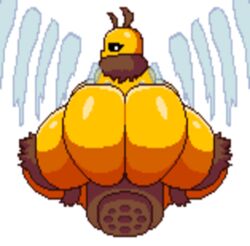 ass_focus bee big_ass big_butt color colored monster_girl pancaketomo pixel_art queen_bee_(terraria) tagme terraria terraria_(lewdrraria) transparent_background