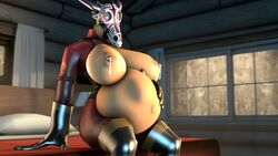 big_breasts criax female fempyro lactating log_cabin pregnant team_fortress_2