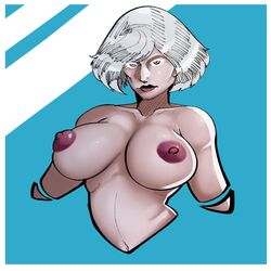 1girls albino behemaid breasts female female_focus female_only iana_(rainbow_six) rainbow_six rainbow_six_siege white_hair