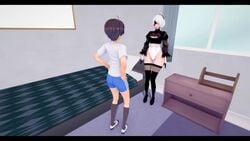 1boy 1boy1girl 1girls 3d animated ass big_ass blindfold blowjob clothed_sex cum cum_in_pussy cum_inside hentaitama large_ass large_penis longer_than_30_seconds male nier:_automata robot robot_girl sex sound thick_thighs thrusting vaginal_penetration video white_hair yorha_2b