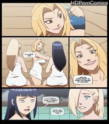 3girls alternate_breast_size ass_expansion bannagalactic breast_expansion comic female female_only huge_ass huge_breasts hyuuga_hinata ino_yamanaka multiple_girls naruto naruto_shippuden nude nude_female shounen_jump tsunade