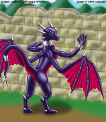 2009 cynder dragon female feral mythological_creature mythological_scalie mythology scalie spyro_the_dragon tagme tail wings