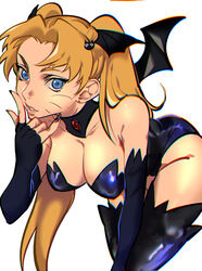 1girls arched_back armwear ass bat_ears bat_wings bent_over black_nail_polish black_nails blonde_hair blue_eyes boots breasts cleavage clothed clothing collar elbow_gloves fake_animal_ears fake_wings female female_focus female_only fingerless_gloves fully_clothed gender_transformation genderswap_(mtf) gloves jonyaoh legwear lingerie lips long_boots long_nails medium_breasts nail_polish naruko naruto naruto_(classic) naruto_(series) naruto_shippuden painted_nails perky_breasts pink_lips pinup pose posing revealing_clothes rule_63 sexy_no_jutsu shounen_jump solo solo_female solo_focus thigh_boots thighhighs tied_hair twintails uzumaki_naruto whisker_markings whiskers white_background wings yellow_hair