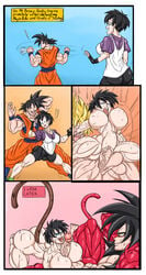 ! 1girls arm_grab ass big_ass big_breasts big_penis breasts cowgirl_position dragon_ball dragon_ball_gt dragon_ball_z english_text father-in-law_and_daughter-in-law female huge_ass huge_breasts instant_loss instant_loss_2koma large_breasts male male/female nude paizuri penis prison_guard_position reverse_cowgirl_position saiyan sex son_goku straight sun1sol super_saiyan super_saiyan_4 surprise_sex surprised tail text transformation vaginal_penetration vaginal_sex videl workout