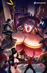 3boys 6girls alien alien_girl anthro aqualad artemis_crock big_breasts bikini black_hair breasts brown_hair bumblebee_(dc) busty cambion cat_ears cat_humanoid catgirl cleavage dark-skinned_male dark_skin dc dc_comics demon demon_girl dick_grayson digital_media_(artwork) english_text feline female female_focus funny fur giantess giantess-fan-comics green_martian green_skin guardian_(dc) hourglass_figure huge_breasts human humanoid hyper_breasts kaldur'ahm karen_beecher large_breasts light-skinned_female light-skinned_male light_skin lips lipstick long_hair lower_body mal_duncan malcom_duncan male mammal martian mighty_endowed miss_martian multiple_boys multiple_girls new_gods nightwing nina_dowd short_hair stripes supervillain teen_titans text the_new_gods upper_body voluptuous white_martian young_justice zatanna zatanna_zatara