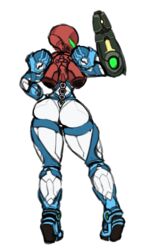 1girls armor armored_samus ass big_ass looking_back metroid metroid_dread nintendo power_armor power_suit samus_aran xelsword