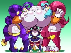 1girls 2futas bimbo bimbofication brainwashing breast_expansion breasts clothed clothing clown clownification comic female fully_clothed furry futa_with_female futa_with_futa futanari giantess harlequin hyper hyper_breasts identity_death original_character post_transformation prinnydood tagme transformation