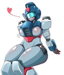 1girls big_ass big_breasts blush breasts cowboy_shot earth_alliance female gundam gundam_seed humanoid mecha mobile_suit natsuberry_(artist) robot robot_girl solo strike_dagger thick_thighs wide_hips