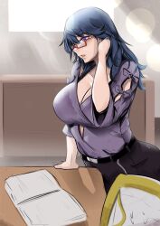 1girls byleth_(fire_emblem) byleth_(fire_emblem)_(female) fire_emblem fire_emblem:_three_houses fire_emblem_heroes kiran_(fire_emblem) large_breasts nintendo teacher teacher_and_student vialnite