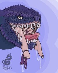 cramped dragon dragon_vore drool fear female_prey girl_in_mouth lizard lizard_vore monster monster_on_female monster_vore naked_female panties ragnar swallowing uncomfortable vore