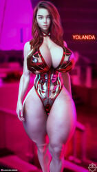 1girls 3d aero3dx artist_name big_breasts breasts busty female hips hourglass_figure huge_breasts human large_breasts legs light-skinned_female light_skin lips mirage3dx original original_character shiny shiny_skin slushe_(website) thick_legs thick_thighs thighs voluptuous waist watermark wide_hips yolanda_(aero3dx)