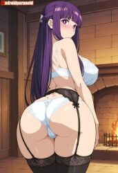 1girls ai_generated aindroidparanoid ass ass ass_focus big_ass big_breasts big_butt breasts busty curvy cute fat_ass female female_only fern_(sousou_no_frieren) frieren_beyond_journey's_end from_behind hair hi_res hips huge_ass huge_breasts human large_ass large_breasts legs lingerie massive_ass narrow_waist slim_waist sousou_no_frieren tagme thick_ass thick_thighs voluptuous waist wide_hips