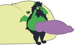 absurd_res alpha_channel ass balls big_balls big_butt big_penis breasts fur generation_4_pokemon genitals green_body green_fur hi_res huge_balls huge_butt huge_cock hyper hyper_balls hyper_butt hyper_genitalia hyper_penis nintendo overweight penis pokemon pokemon_(species) riolu slightly_chubby snekkobean thick_thighs
