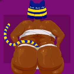 ankha from animal crossing by spinneborg