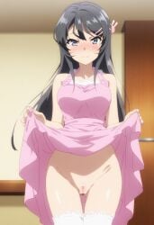 ai_generated breasts breasts naked_female nude_female pussy sakurajima_mai seishun_buta_yarou_wa_bunny_girl_senpai_no_yume_wo_minai sexy_body vagina