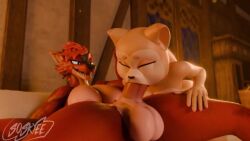 all_the_way_to_the_base anthro anthro_on_anthro anthro_penetrated anthro_penetrating anthro_penetrating_anthro big_balls big_breasts big_penis da.nilkaz deepthroat flapcats futa_on_female futanari moaning moaning_in_pleasure shiba_(shibashibs) soskyee tagme thebredfactory_(va) valorlynz video