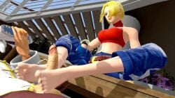 1boy 1girls 3d 3d_animation age_difference animated blue_mary fatal_fury feet female foot_fetish footjob king_of_fighters king_of_fighters_xiv male oscarkim123 penis snk tagme tung_fu_rue video