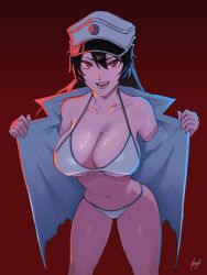 1girls adult adult_female bambietta_basterbine bare_armpits bare_belly bare_chest bare_hands bare_hips bare_legs bare_midriff bare_navel bare_shoulders bare_skin bare_thighs belly belly_button bewitching_thighs big_breasts bikini bikini_bottom bikini_top black_hair black_hair_female bleach bleach:_the_thousand-year_blood_war breasts brown_eyebrows brown_hair brown_hair_female busty busty_female busty_girl cap child_bearing_hips cleavage collarbone curvaceous curvaceous_body curvaceous_female curvaceous_figure curvaceous_hips curvaceous_thighs curvy curvy_body curvy_female curvy_figure curvy_hips curvy_thighs exposed_armpits exposed_belly exposed_chest exposed_hips exposed_legs exposed_midriff exposed_navel exposed_shoulders exposed_skin exposed_thighs exposing exposing_breasts exposing_chest exposing_self female female_focus female_only fertile_hips fingers fukuya_art groin hair_between_eyes halterneck hat high_resolution highres hourglass_figure large_breasts lean_figure long_hair looking_at_viewer mature mature_female midriff narrow_waist navel open_mouth open_mouth_smile parted_lips plump_breasts red_background shiny_breasts shiny_legs shiny_skin shiny_thighs shoulders showing_breasts showing_chest simple_background slender_body slender_waist slim_waist smile smiley_face smiling smiling_at_viewer solo standing string_bikini swimsuit swimwear thick_thighs tongue upper_body upper_teeth white_bikini white_bikini_bottom white_bikini_top white_string_bikini white_swimsuit white_swimwear wide_hips