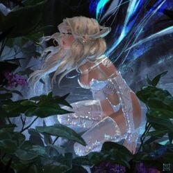 blonde_hair blue_eyes breasts cleavage corset digital_drawing_(artwork) emma_frost female hellfire_club marvel marvel_comics platinum_blonde_hair taissonair x-men