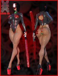 :>= big_ass big_breasts blowbot_(ibex) blowjob body_modification bodysuit corruption drone dronification fellatio ibex-cg mind_break mind_control star_wars transformation trilla_suduri