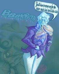 anonymous_character dialogue elemental_creature fanning_face fart fart_cloud farting farting_in_face farts gas gassy male male_focus onomatopoeia rankin-bass snow_miser surprised upset_stomach