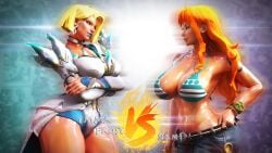 3d 3d_model blonde_hair blue_eyes breasts emma_frost emma_frost_(marvel_rivals) female gladiotenebris hellfire_club large_breasts marvel marvel_comics marvel_rivals milf nami_(one_piece) one_piece orange_hair thick_thighs white_queen x-men