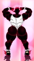 ass_focus back_view bara beefy_demon_acc demon demon_boy demon_humanoid ethan_(beefy_demon_acc) gay gay_male muscular muscular_male no_visible_genitalia singlet
