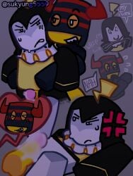 2boys angry_expression artist_name biting_lip blocky_body blush_lines disembodied_penis forsaken_(roblox) gay legs_up male male_only mrdoombringer penis penis_covered_in_cum penis_on_crotch precum precum_drip ringmaster_(forsaken) roblox roblox_game robloxian self_upload sharp_teeth sukyung5559 tagme watermark whip white_eyes white_skin yellow_skin