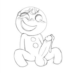 1boy 2025 black_and_white black_outline blush blush_lines blushing cock cookie cookie_run cookie_run:_tower_of_adventures cookie_run_kingdom cookie_run_ovenbreak cum cum_drip devsisters genitalia genitals gingerbrave gingerbread_cookie gingerbread_man hair humanoid_genitalia humanoid_penis leaking leaking_cum leaking_precum littlesinner male male_only monochrome no_humans non-human non-human_only penis penis_out precum precum_drip precum_on_penis precum_string solid_color_background solo solo_male tagme white_background