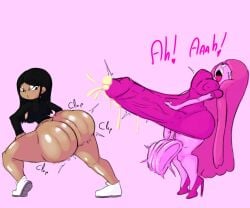 1futa adventure_time ass_grab big_ass breasts cartoon_network cum cum_drip cum_in_clothes cumming dance fan_character futa_on_female futa_only futanari irene_ruiz_(robin2024) mexican_female milk milking oc princess_bubblegum seductive seductive_pose shoes tennis tennis_shoes voraciouscake