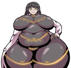 1girls belly black_hair cesara_(limbus_company) genpis_chong limbus_company lordofgee project_moon thick_thighs