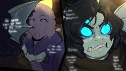 aidan_van_der_venne anger_vein anglerfish anglerfish_humanoid blue_eyes blue_tongue blush drool drooling expendable_(pressure) jumpsuit lewdierachis pressure_(roblox) sabbasarts sebastian_solace size_difference tagme video voice_acted