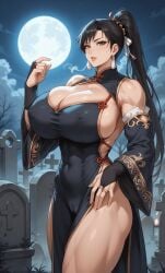 ai_generated asian_female china_dress chinese_clothes chun_yan_(shuumatsu_no_valkyrie) mature_female record record_of_ragnarok shuumatsu_no_valkyrie