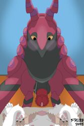 2025 3:2 animal_genitalia animal_penis animal_vulva arthropod balls bed blush bodily_fluids canid canine canine_genitalia canine_vulva claws digital_drawing_(artwork) digital_media_(artwork) duo equid equine equine_genitalia equine_penis erection feet female feral first_person_view fur furniture furryrawruwu88 generation_5_pokemon generation_7_pokemon genital_fluids genitals hi_res horn imminent_sex looking_at_genitalia lycanroc male male/female mammal medial_ring motion_lines nintendo nipples nude paws penis pokemon pokemon_(species) presenting presenting_penis raised_paw scolipede shaded signature simple_background spikes spikes_(anatomy) tail teats toes white_body yellow_eyes