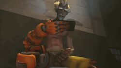 blizzard_entertainment blonde_hair holding_penis holding_phone hunched_over jerking_off jerkingoff junkrat legs_spread looking_at_phone male_only masturbation masturbation_only moaning muscular overwatch overwatch_2 penis pleasure_face prosthetic_arm prosthetic_leg rubbing_penis shirtless shirtless_male shorts sitting_on_chair skinny_male solo solo_focus solo_male solo_male stroking stroking_cock stroking_penis watching_porn watching_video whimpering