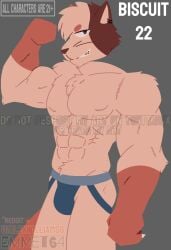 1boy 2025 abs aged_up anthro anthro_only bara barazoku biceps big_bulge biscuit_(kaaatie) blue_eyes buff bulge bulge_through_clothing bulge_under_clothes bushy_eyebrows bushy_pubes calico_cat cat_boy cat_ears cat_tail catboy chest_fur chest_hair chest_tuft claws color colored dangerous_forest ear_piercing ear_ring earrings elbow_tuft elbow_tufts emmet64 felid felid_humanoid feline feline_humanoid felis fist flexing flexing_arms flexing_bicep fpe fundamental_paper_education furry furry_male furry_only gay grey_background ibispaintx jockstrap looking_at_viewer machine_girl_(kaaatie) male male_anthro male_only markings messy_hair multicolored_body multicolored_fur muscular muscular_anthro muscular_arms muscular_male no_ai not_ai_generated paws pecs pectorals pubes pubic_hair render self_upload sharp_claws sharp_teeth short_hair smirk smirking smirking_at_viewer solo solo_anthro solo_male tail tails tuft tufted_fur whisker_markings whiskers yaoi