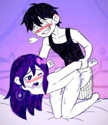 aubrey_(headspace) aubrey_(omori) doggy_style doggy_style miss_makima omori omori_(character) sunburn_(omori)
