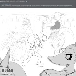 1boy 5girls anon anon_(snoot_game) ass_bigger_than_head big_ass big_breasts breasts breasts_bigger_than_head cavemanon_studios cretaceous dark-skinned_female dinosaur dinosaur_girl dinosaur_humanoid espectro111222 female goodbye_volcano_high gooning goth_girl huge_breasts human human_male humongous_breasts male parasaurolophus pterodactylus pteropodid pterosaur shortstack skirt skirt_up sluts small_breasts smaller_female smaller_male snoot_game tall_female triceratops troodon ugly ugly_man whore_eyes