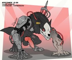 1boy animal_genitalia canine_genitalia canine_penis cyborg feral feral_only m'ric male penis srvn werewolf