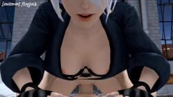 1boy 1girls 3d angel_(kof) animated areolae big_breasts blue_eyes breasts cowgirl_position cpt-flapjack cum_in_pussy cum_inside dirty_talk ejaculation erection female female_on_top first_person_view king_of_fighters king_of_fighters_xiv large_breasts latina latina_female looking_at_viewer male mexican mexican_female moaning nipples nymphomania partially_clothed penis pov pov_eye_contact sex sfm snk sound source_filmmaker straddling straight tagme video voice_acted white_hair