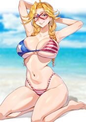 1girls american_flag_bikini bikini charlotte_vanders female_superhero kamen_america superhero superheroine