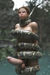 1futa 2025 3d 3d_(artwork) 3d_model 3d_render 3dx alexandra_(rexart) artist_name balls big_balls big_penis breast_squeeze breasts daz_studio dickgirl erect_penis erection futanari glans hi_res highres huge_balls huge_cock human jungle large_balls large_penis light-skinned_futa light-skinned_futanari light_skin long_penis monster original original_character outdoors patreon patreon_username penis realistic rexart secrets_of_rockfield self_upload snake tagme testicles uncensored veiny_penis
