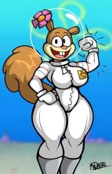 sandy cheeks from nickelodeon by mrdrezq