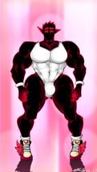 bara beefy_demon_acc demon demon_boy demon_humanoid ethan_(beefy_demon_acc) front_view gay gay_male muscular muscular_male singlet