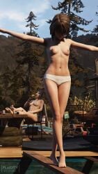 2girls 3d 3d_(artwork) 4k 8k blue_hair boobs_out breasts breasts brown_hair chloe_price cute cute_face female female_focus female_only fluidity3d hi_res high_quality high_resolution highres lesbian_couple life_is_strange max_caulfield nipples nude nude_female pale_skin panties patreon patreon_username small_breasts tits_out underwear white_skin yuri yuri